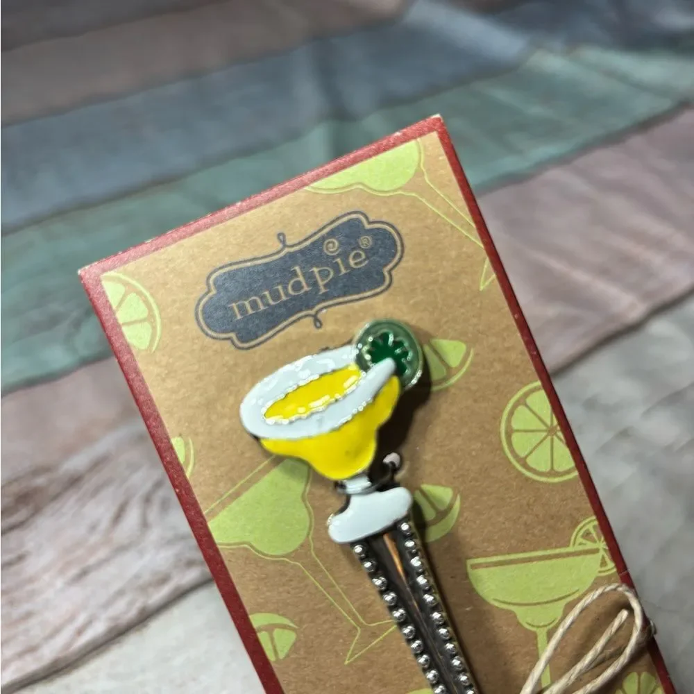 New Mud Pie Margarita Enamel Salsa Spoon